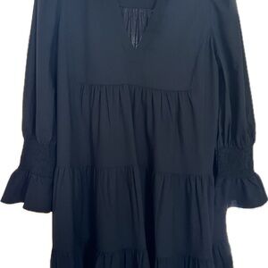 Pomander Place Black Crepe Kenzo Dress